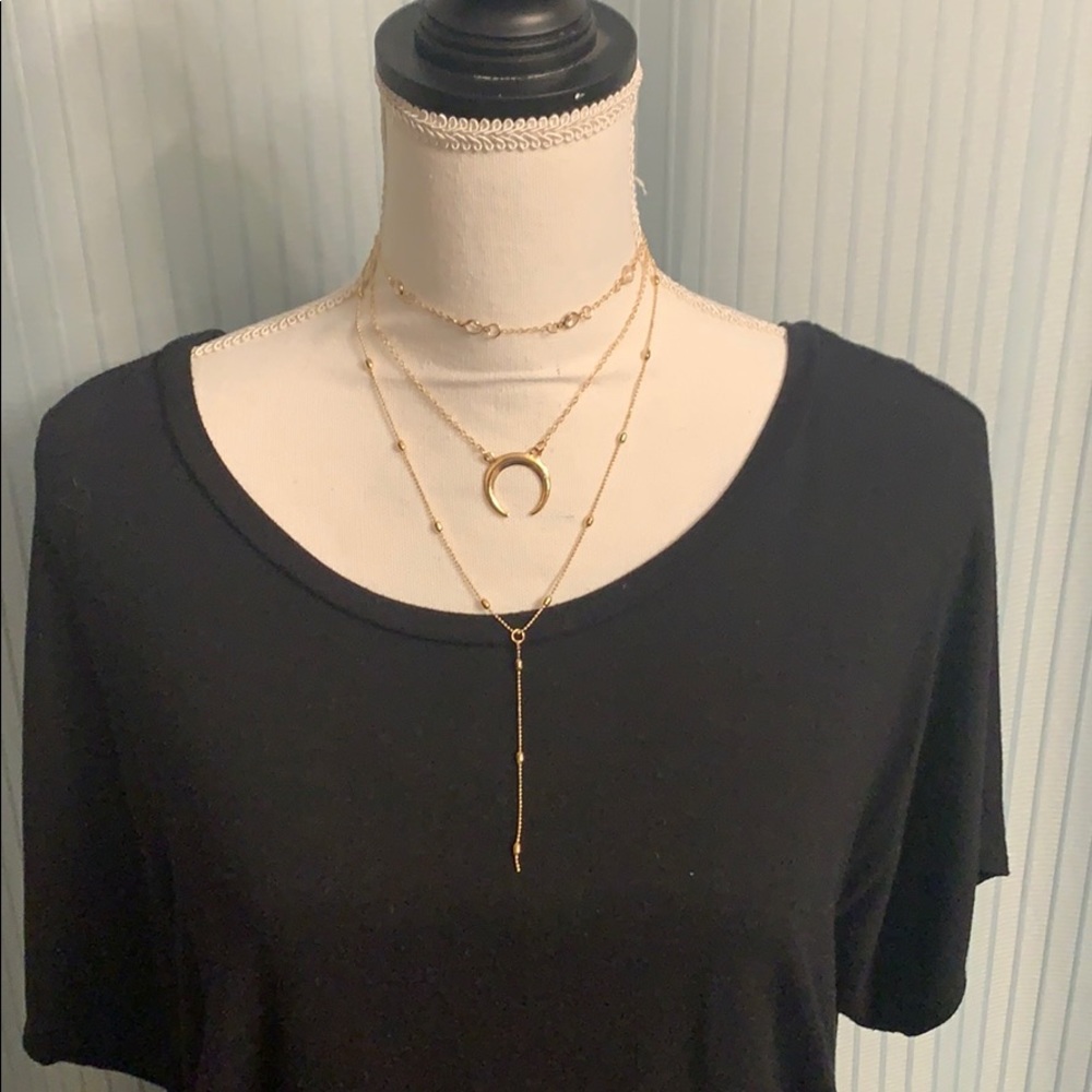 Crescent Moon Boho Necklace